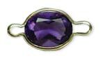 purple stone in a wrap-tite setting
